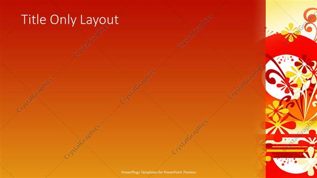 Title Only presentation slide layout