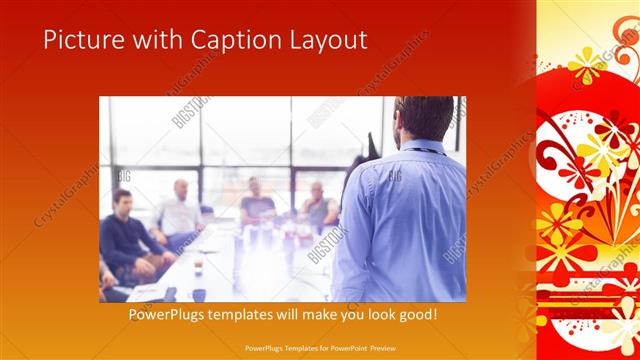 Picture with Caption presentation slide layout