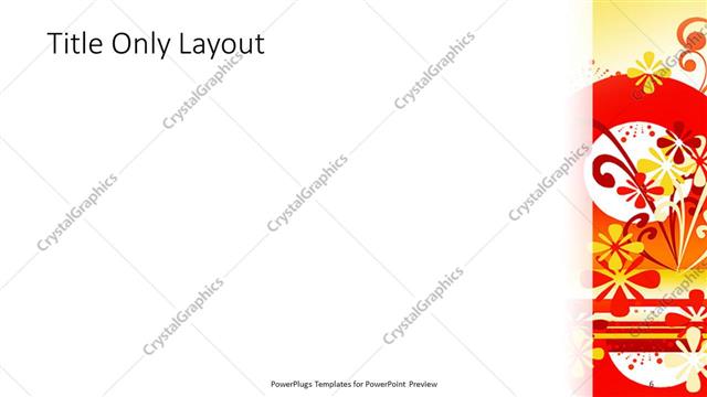 Title Only presentation slide layout