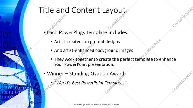 Title and Content presentation slide layout
