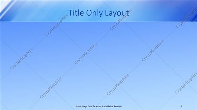 Title Only presentation slide layout