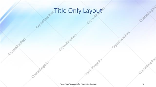 Title Only presentation slide layout