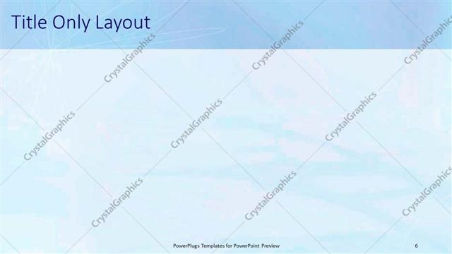 Title Only presentation slide layout