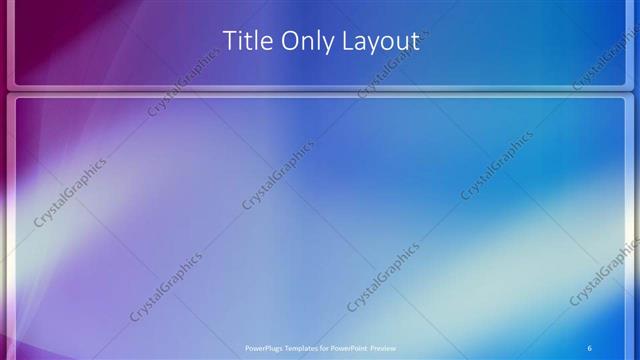 Title Only presentation slide layout