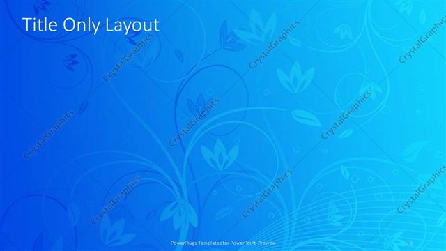 Title Only presentation slide layout