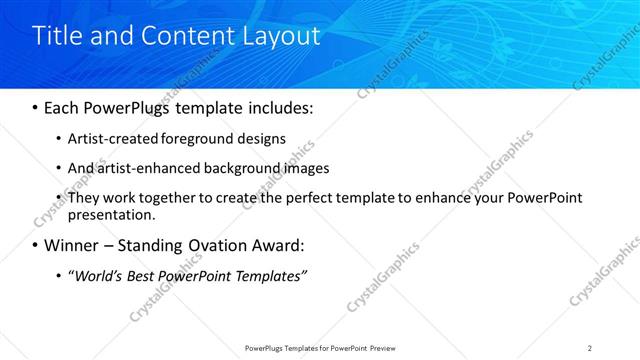 Title and Content presentation slide layout