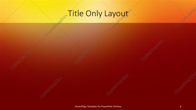 Title Only presentation slide layout