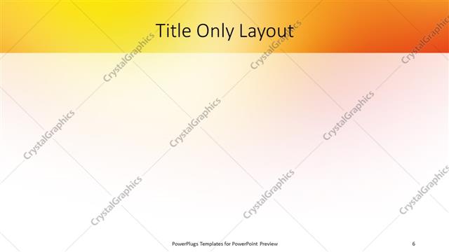 Title Only presentation slide layout