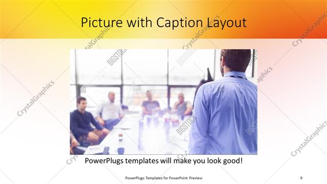 Picture with Caption presentation slide layout