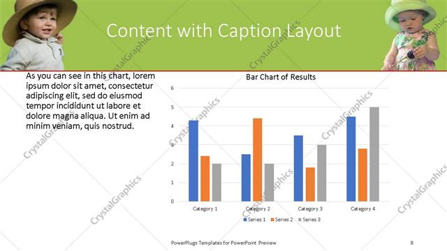 Content with Caption presentation slide layout
