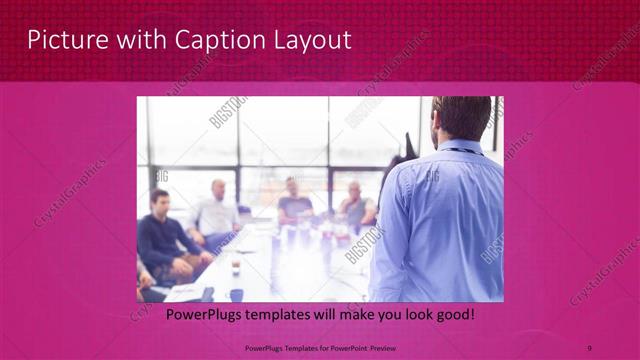 Picture with Caption presentation slide layout