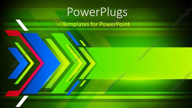  Presentation with direction - Abstract background with colorful arrows pointing towards the right direction