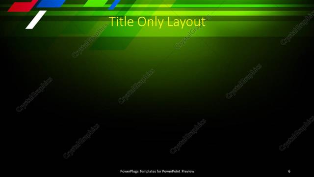 Title Only presentation slide layout