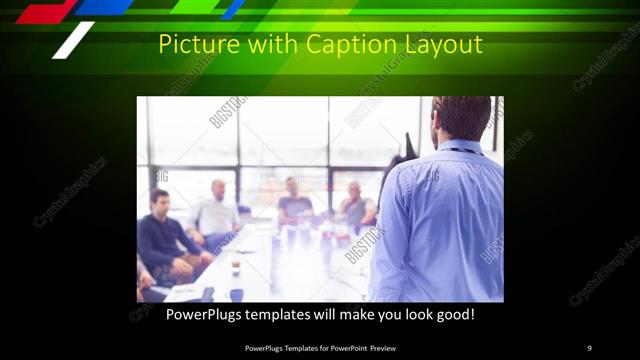 Picture with Caption presentation slide layout