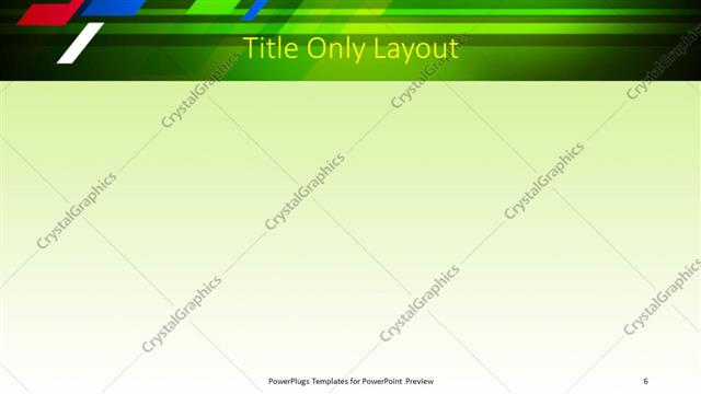 Title Only presentation slide layout