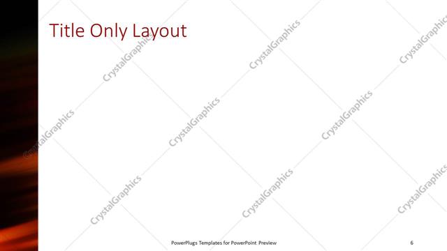 Title Only presentation slide layout