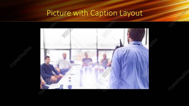 Picture with Caption presentation slide layout