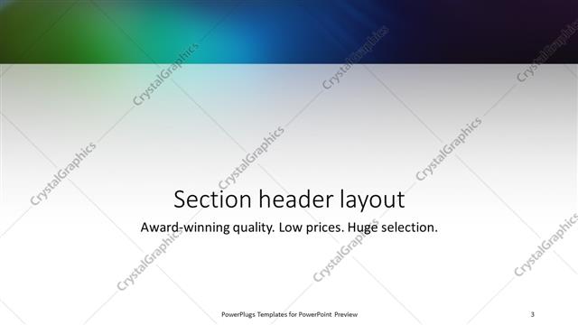 PowerPoint Template - Print Slide