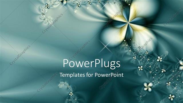  Presentation with stones - Abstract background with diamond stones on flowers