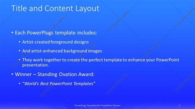 Title and Content presentation slide layout