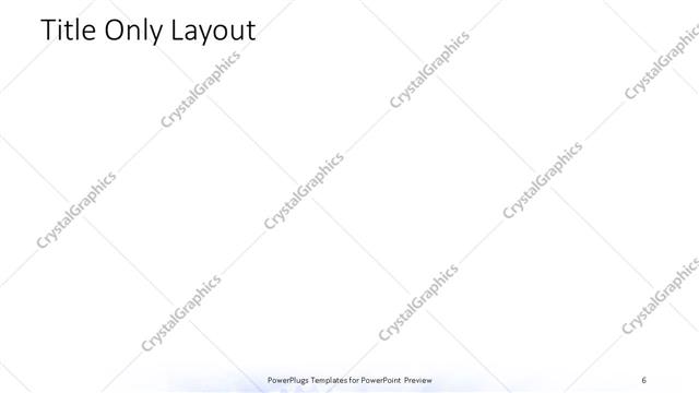 Title Only presentation slide layout