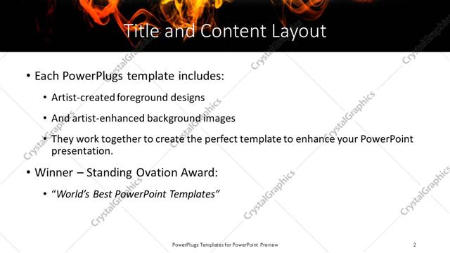 Title and Content presentation slide layout