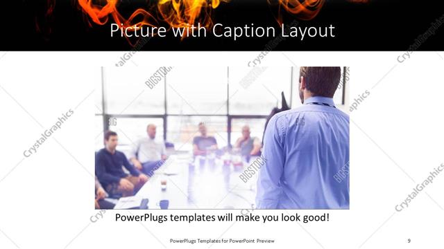 Picture with Caption presentation slide layout