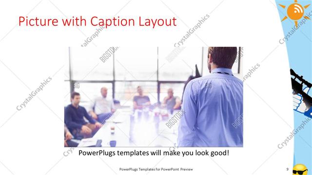 Picture with Caption presentation slide layout