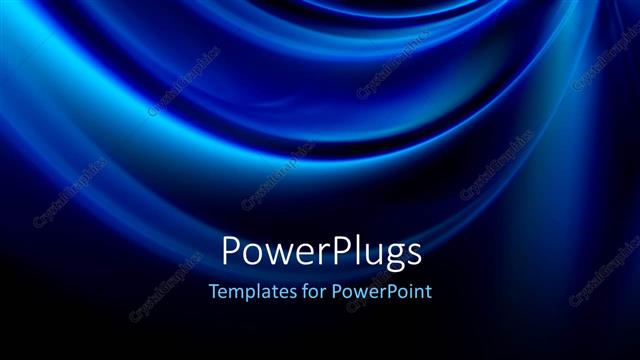  Presentation with abstract business - Abstract background with glowing blue waves