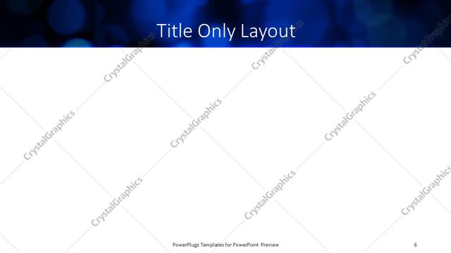 Title Only presentation slide layout