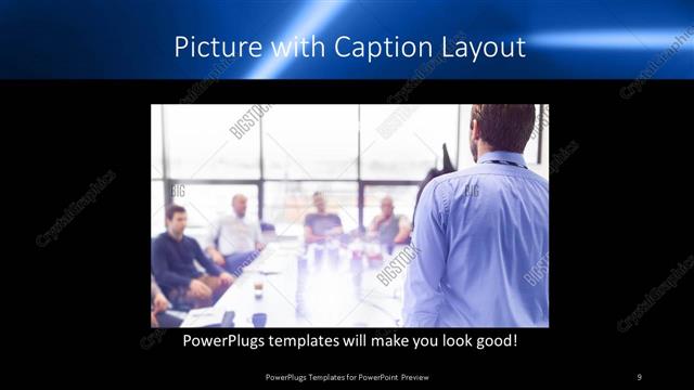 Picture with Caption presentation slide layout