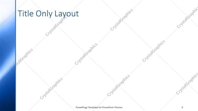 Title Only presentation slide layout