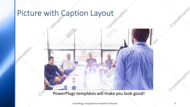 Picture with Caption presentation slide layout