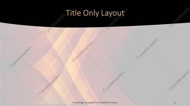 Title Only presentation slide layout