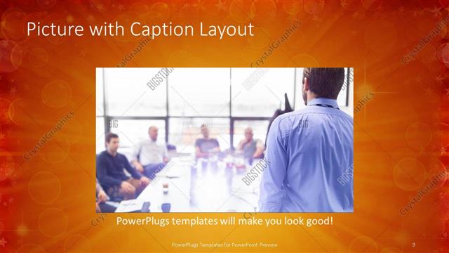 Picture with Caption presentation slide layout