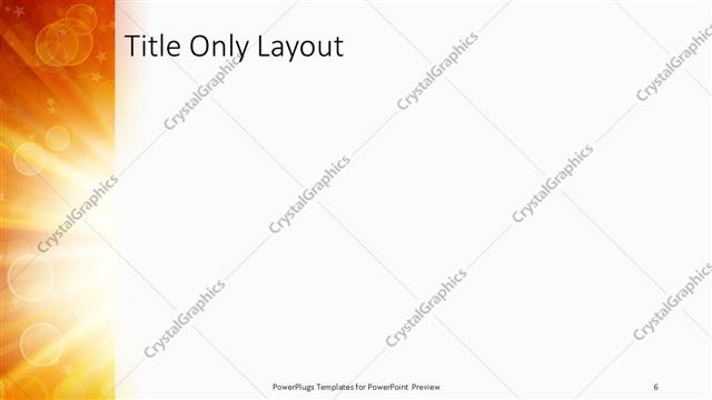 Title Only presentation slide layout