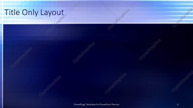 Title Only presentation slide layout