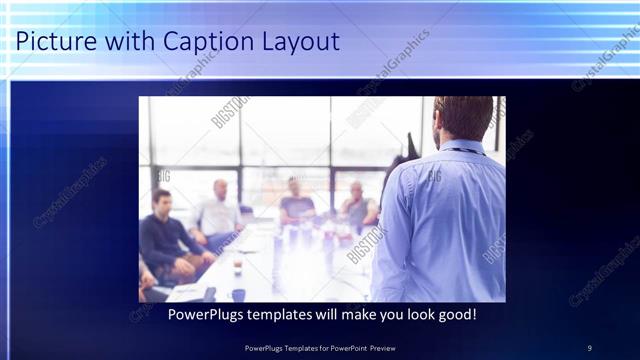 Picture with Caption presentation slide layout