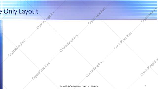 Title Only presentation slide layout