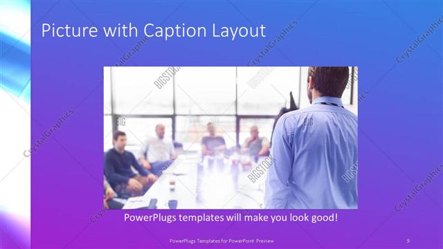 Picture with Caption presentation slide layout