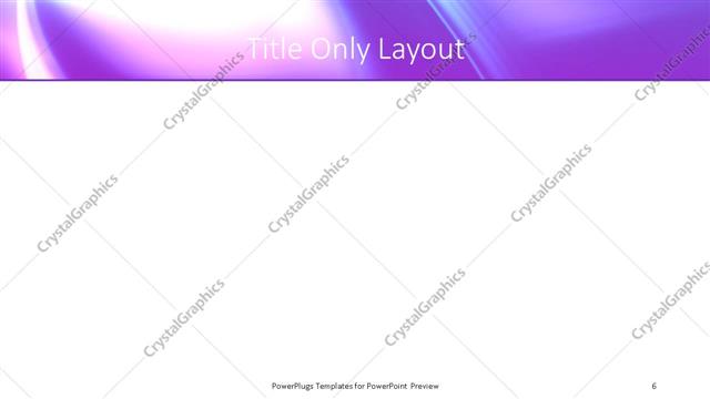 Title Only presentation slide layout