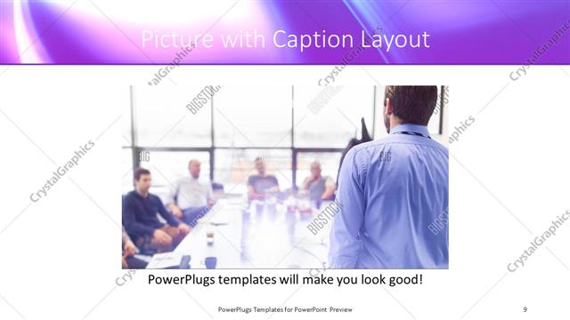 Picture with Caption presentation slide layout