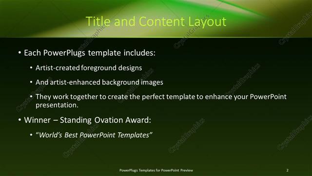 Title and Content presentation slide layout