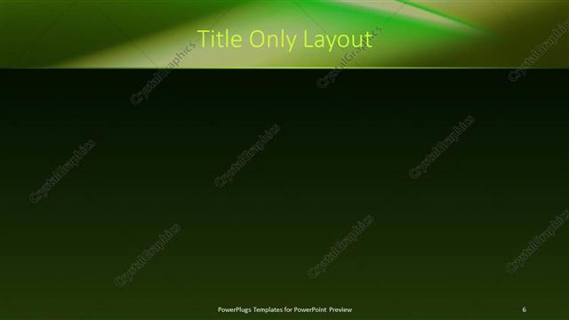Title Only presentation slide layout