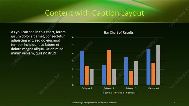 Content with Caption presentation slide layout