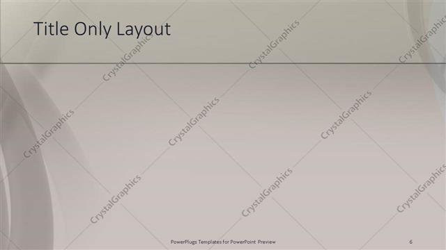 Title Only presentation slide layout