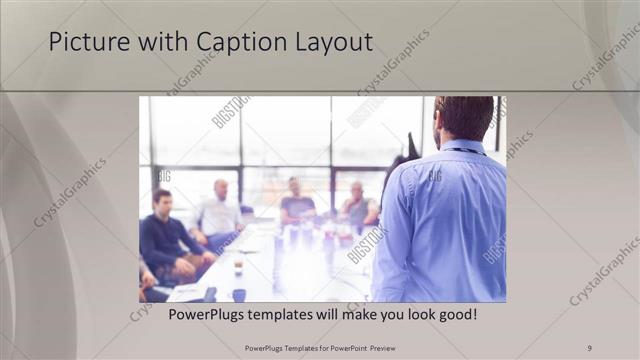 Picture with Caption presentation slide layout