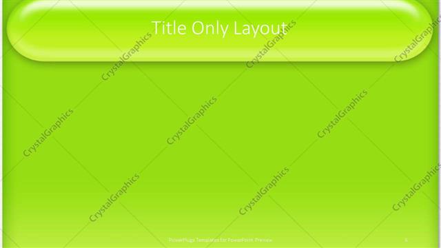 Title Only presentation slide layout