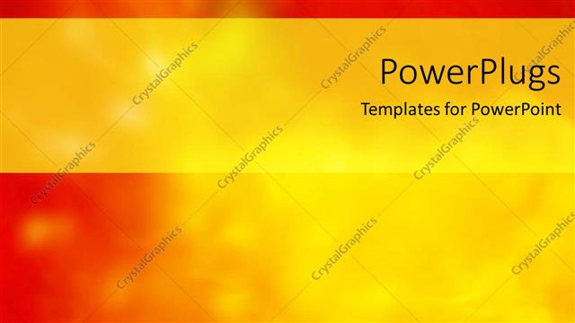  Presentation with red banner - Abstract background in red, orange and yellow with yellow banner