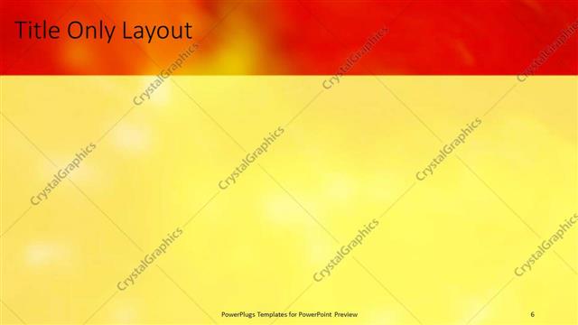 Title Only presentation slide layout